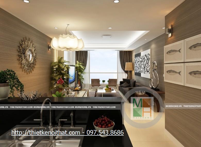 Thiết kế nội thất chung cư cao cấp KeangNam - Nhà Anh Trường